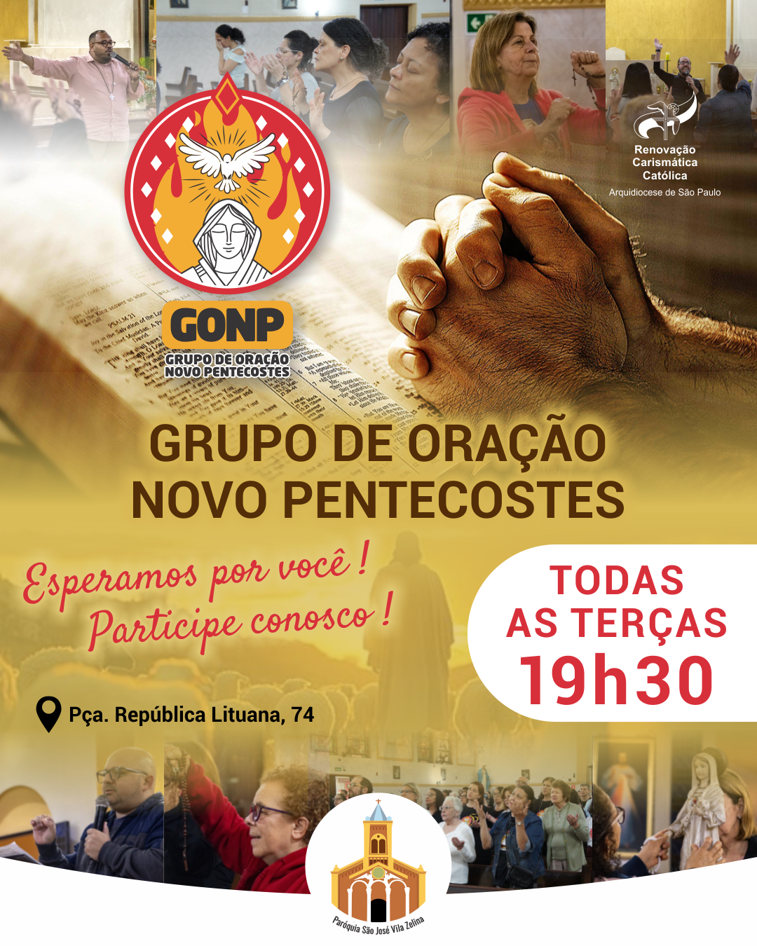 par são josé - grupo novo pentecoste - esperamos por você