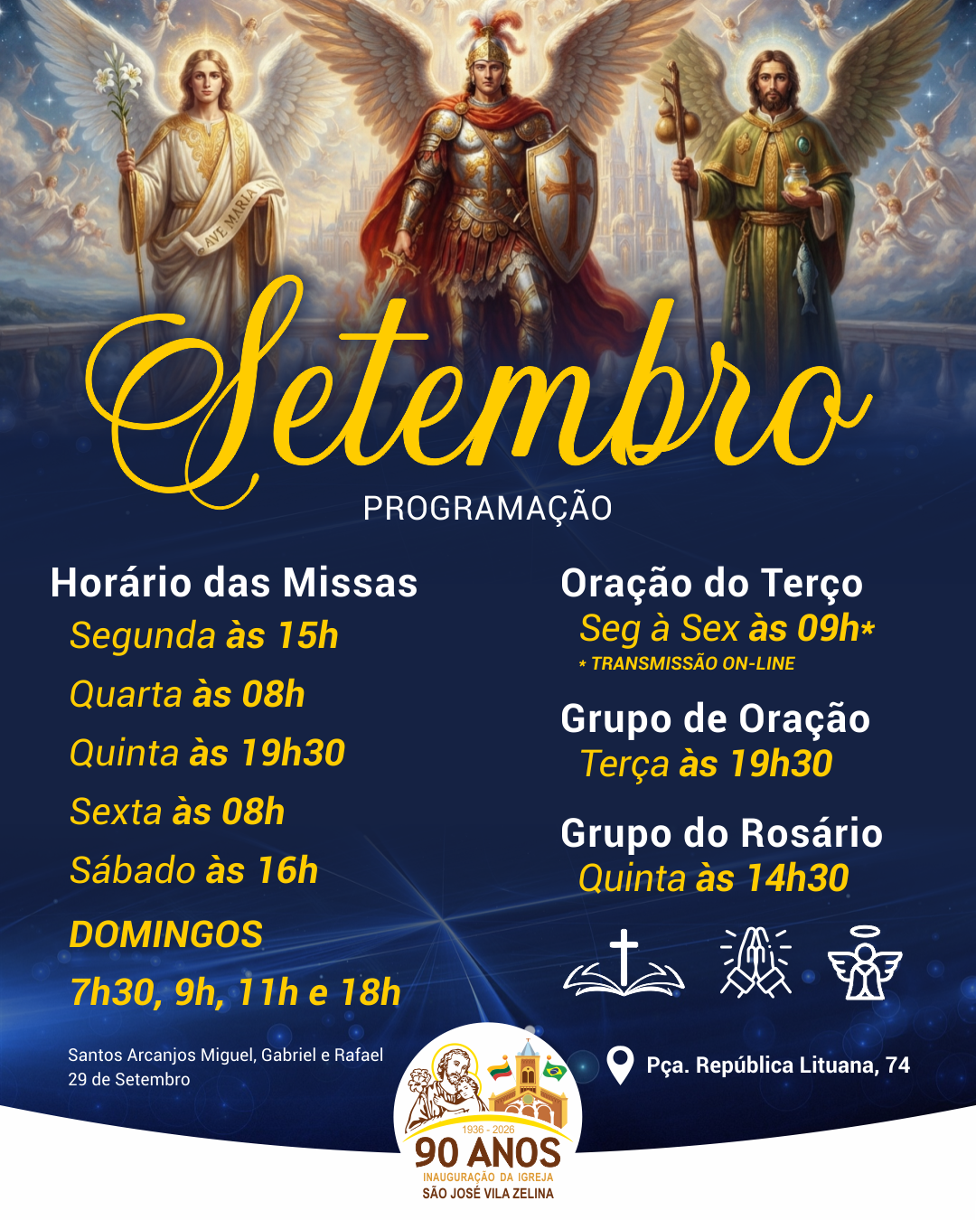 par são josé - programação setembro