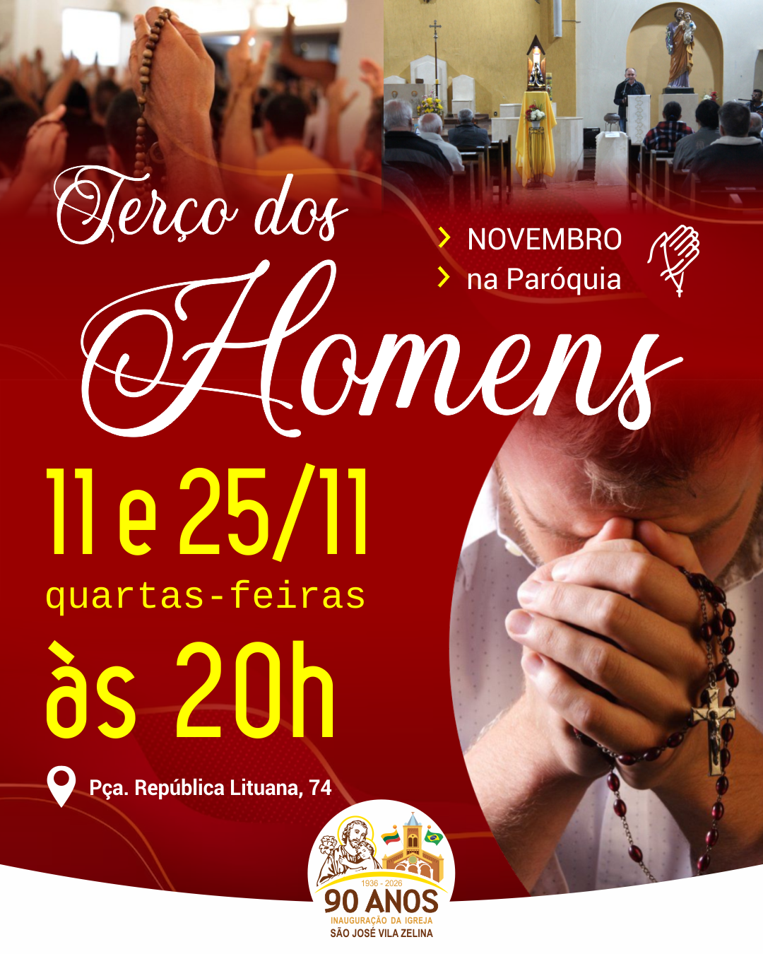 par são josé - terço dos homens - NOVEMBRO